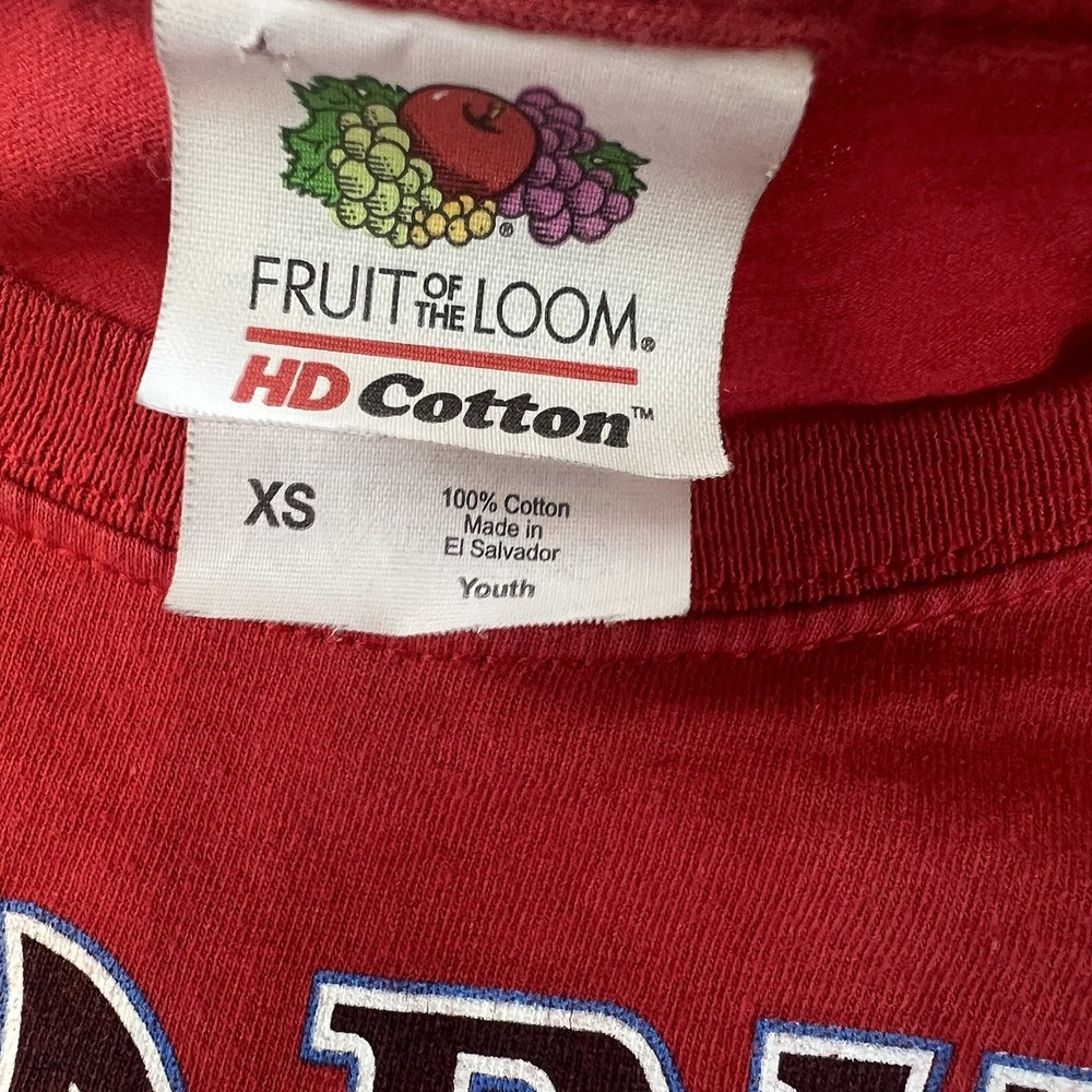 Fruit of the Loom HD Red Cotton Sharks of Hawaii Red Graphic T‎ Shirt Kids Sz XS - Picture 3 of 7